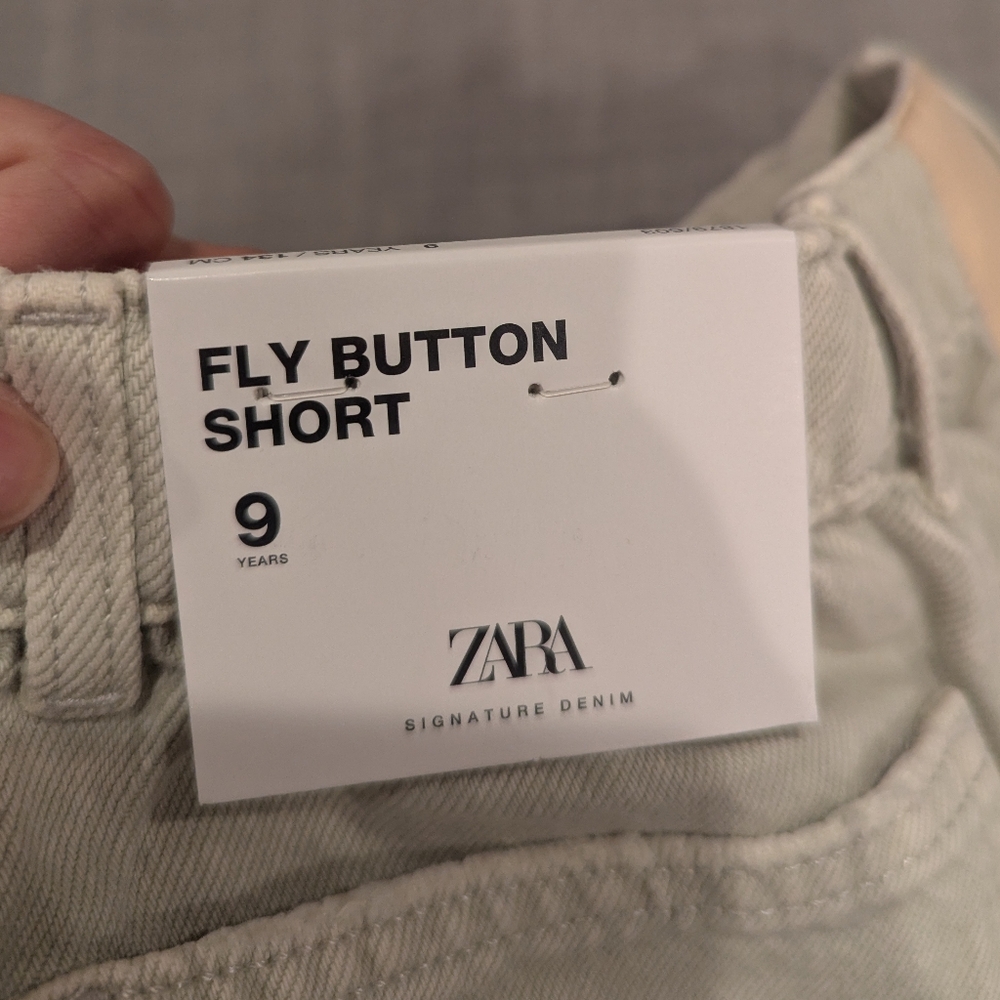 Zara girls fly button shorts adjustable waist - Picture 5 of 10
